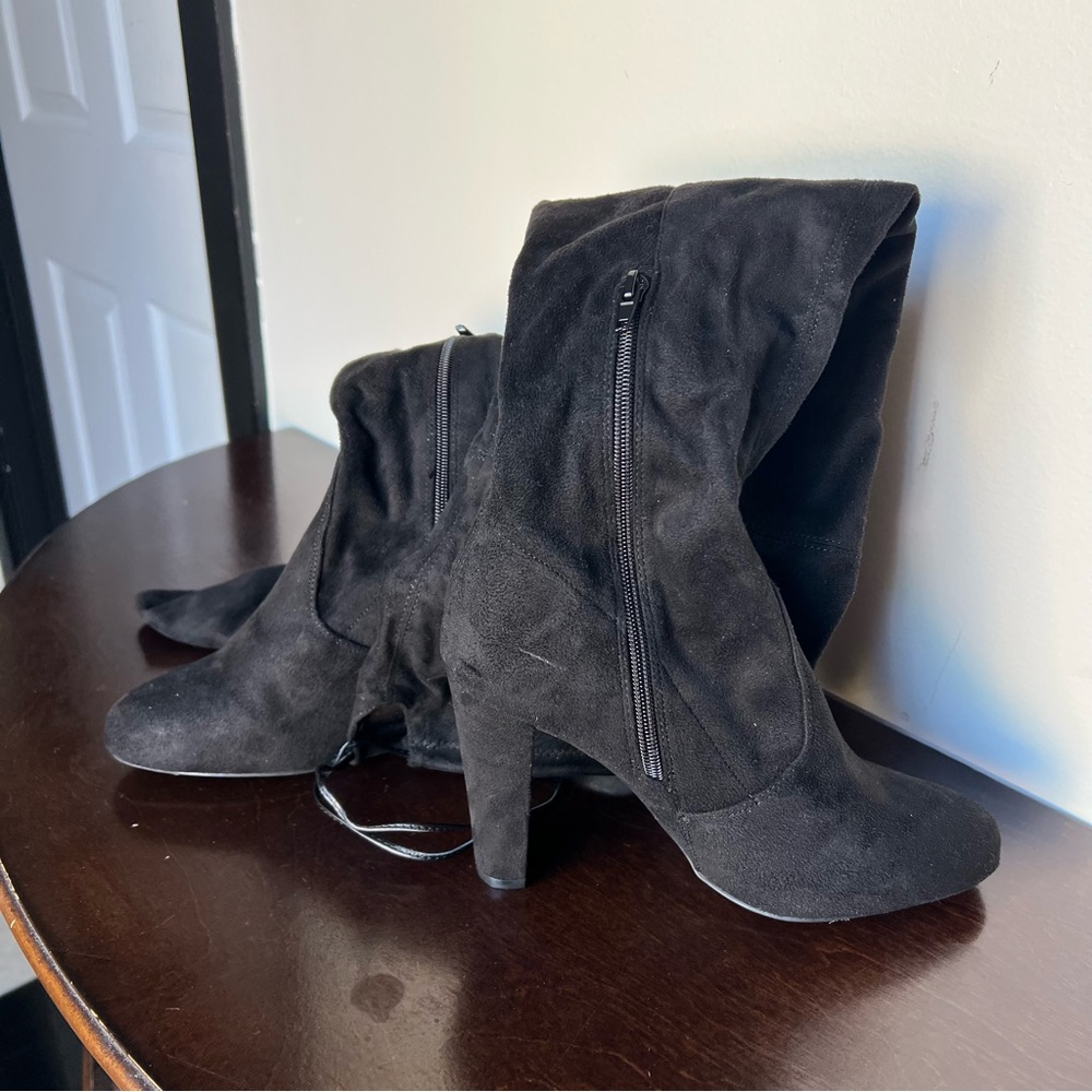 Elegant Black Thigh High Women's Boots